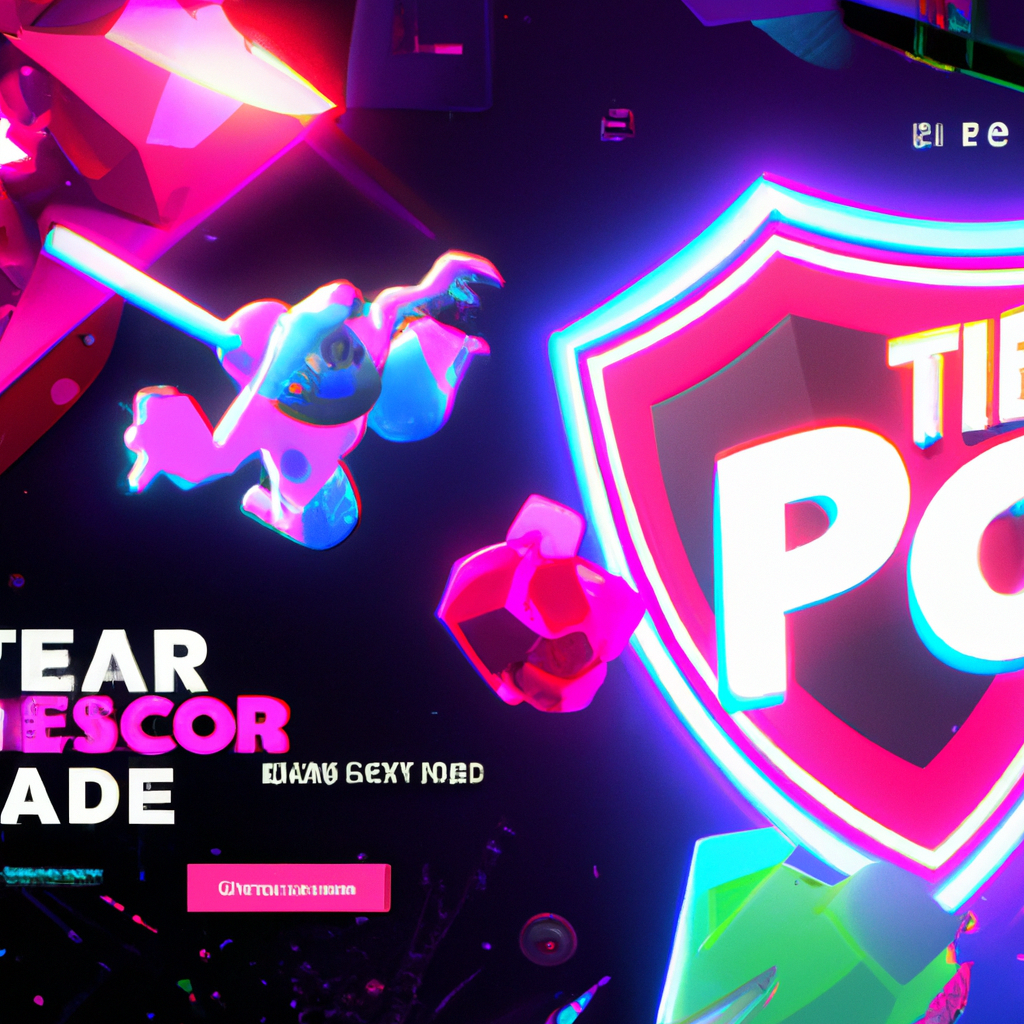 PulseArcade hero collage: neon characters, HUD, abstract levels